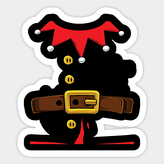 Christmas santa Creative elf- Realistic funny Costume Sticker by tmuzaa